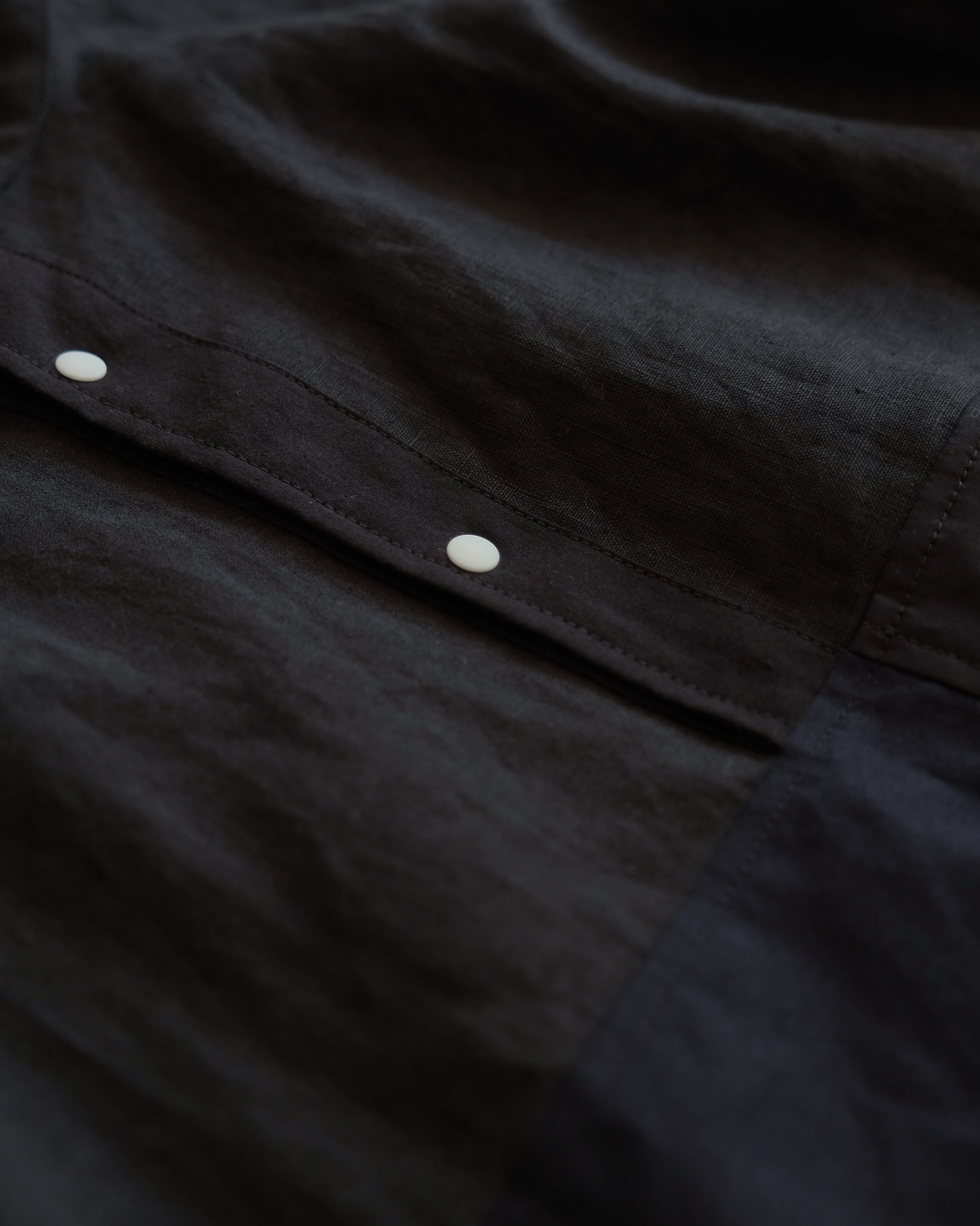 まかないシャツKIDS(BLACK and DARK NAVY)Mサイズ
