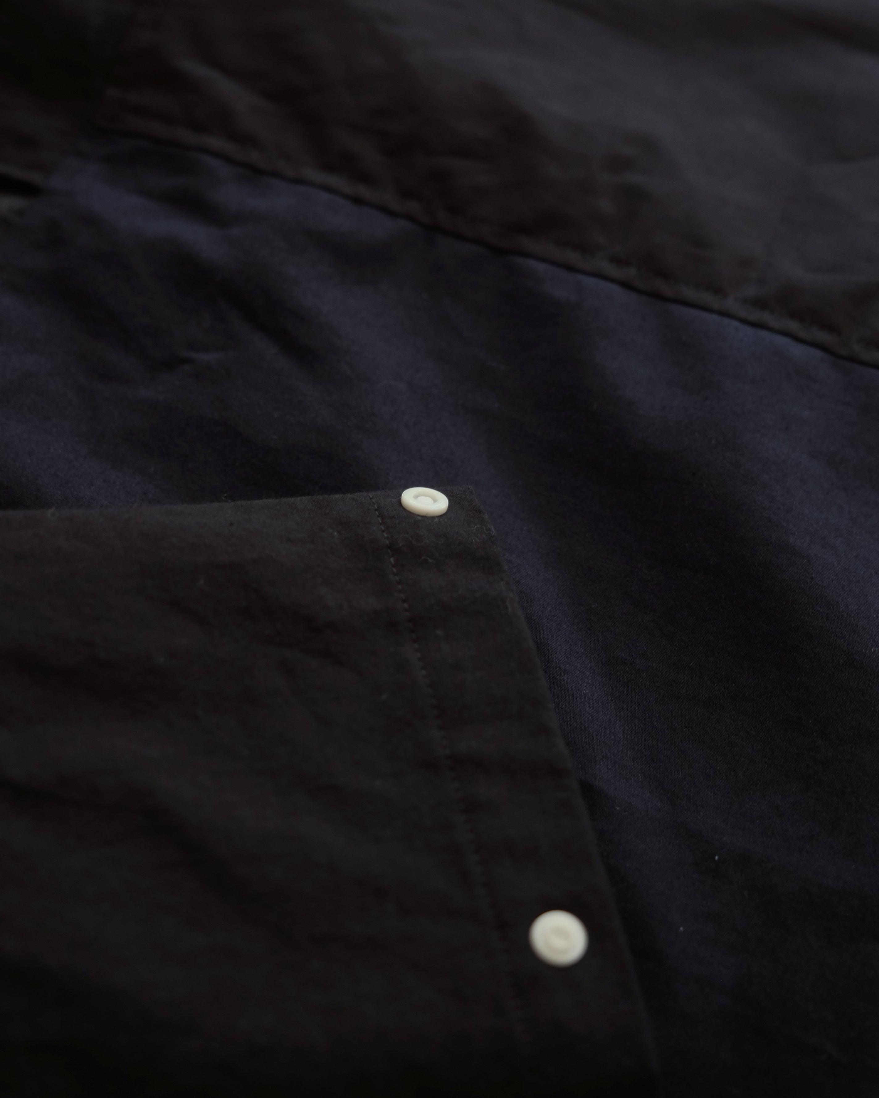 まかないシャツKIDS(BLACK and DARK NAVY)Mサイズ