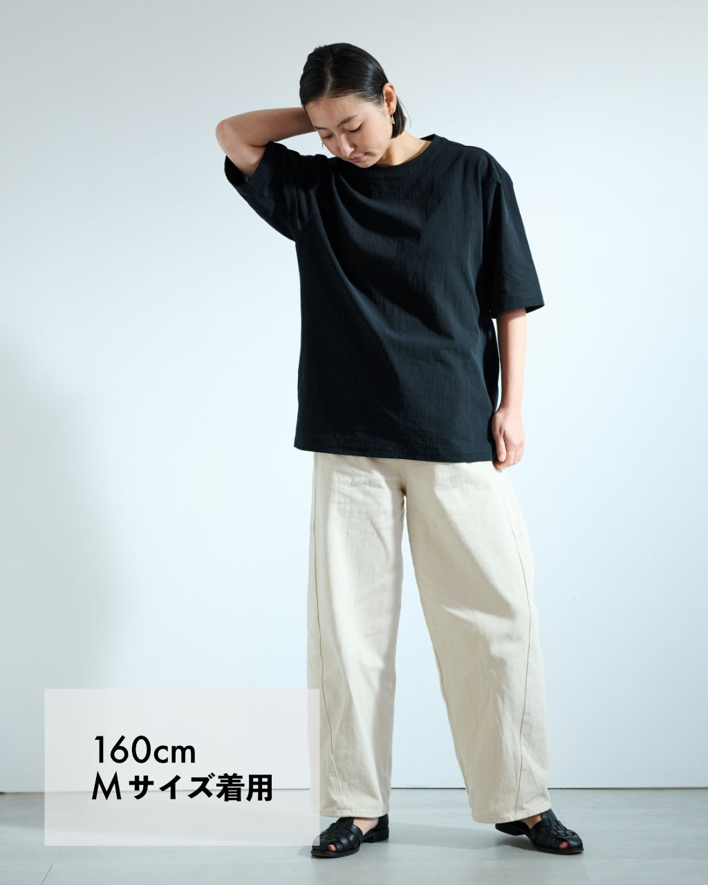 シャツ屋のTシャツ「SAZANAMI COTTON」(BLACK)