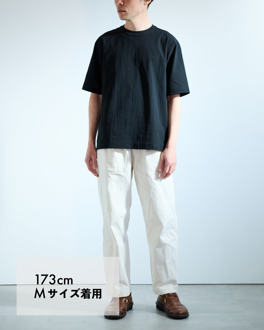 シャツ屋のTシャツ「SAZANAMI COTTON」(BLACK)