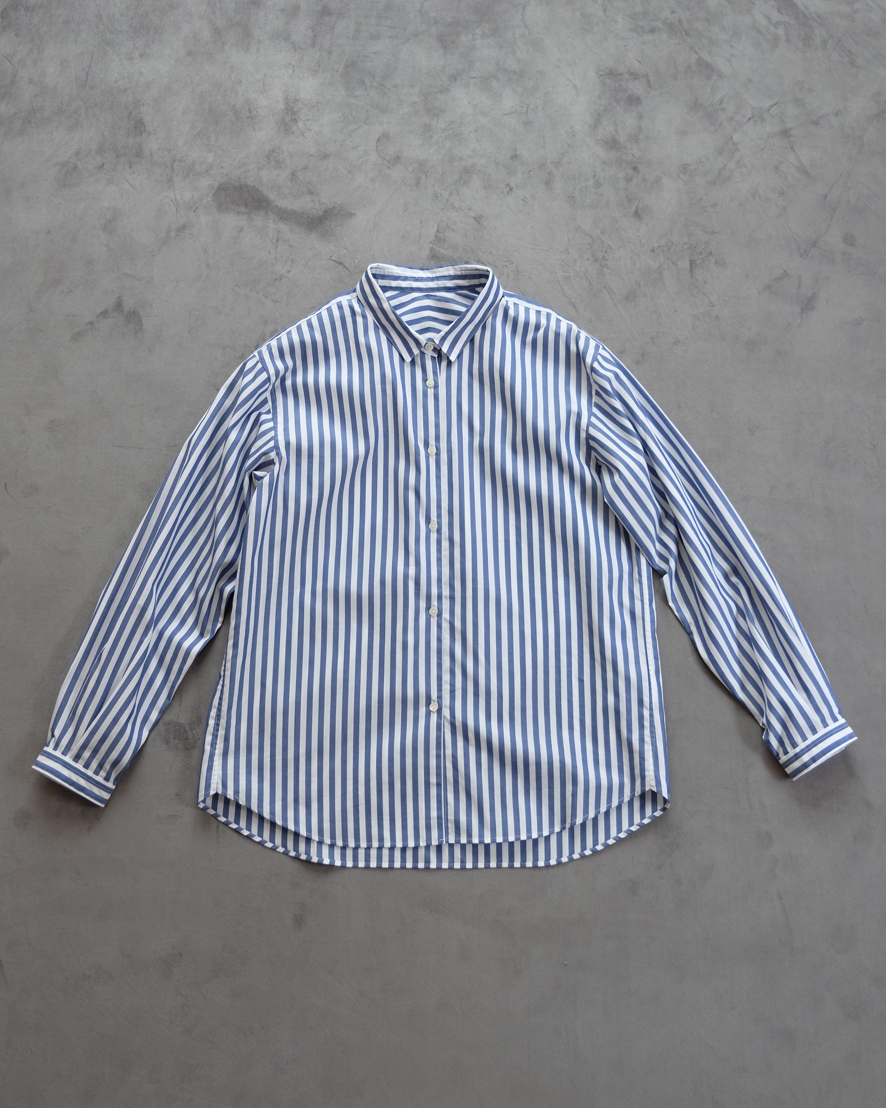 C&S別注ショートカラー長袖シャツ Mサイズ(c&s 100/2 Stripe)
