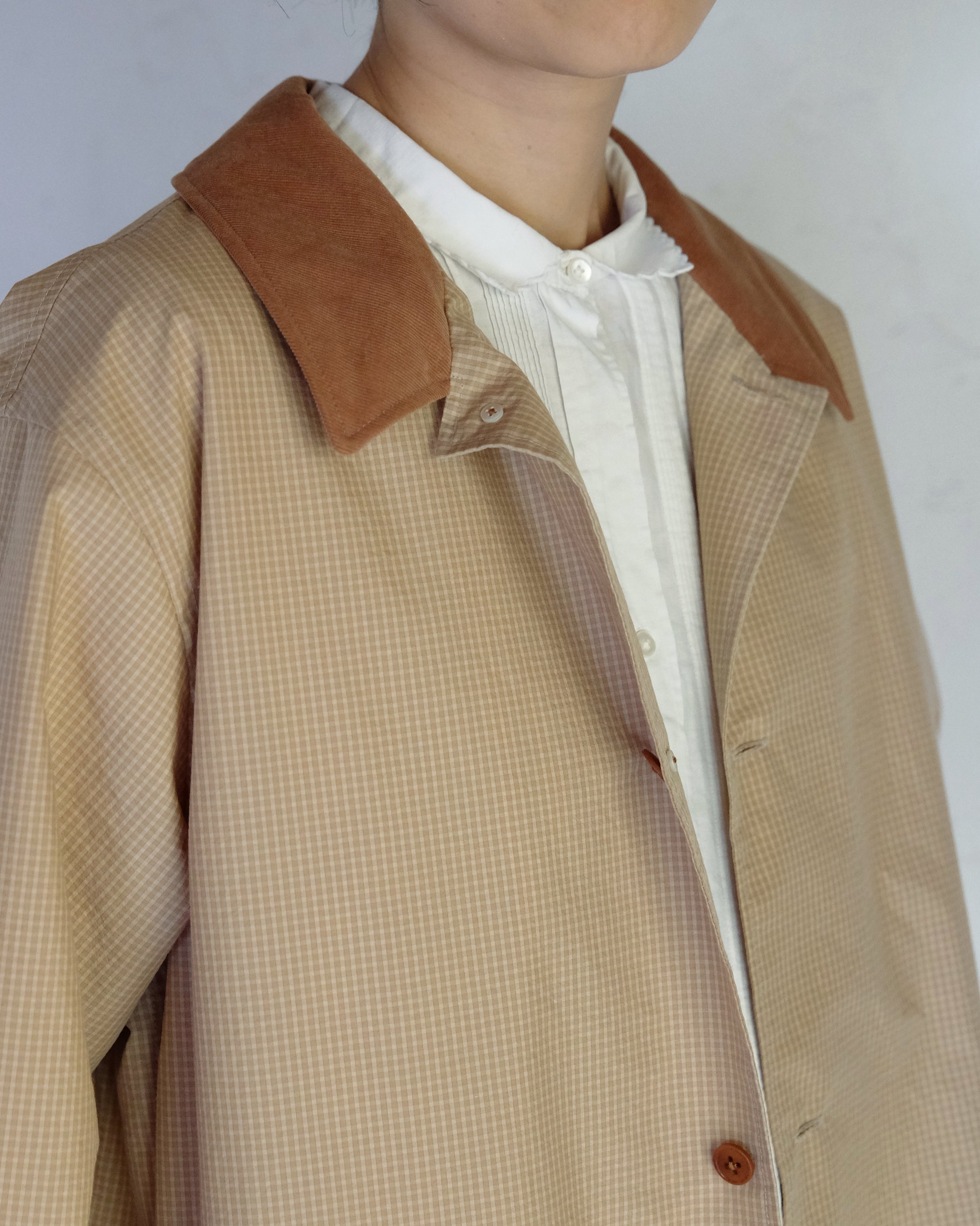 スプリングハーフコート(NAVY / BEIGE)