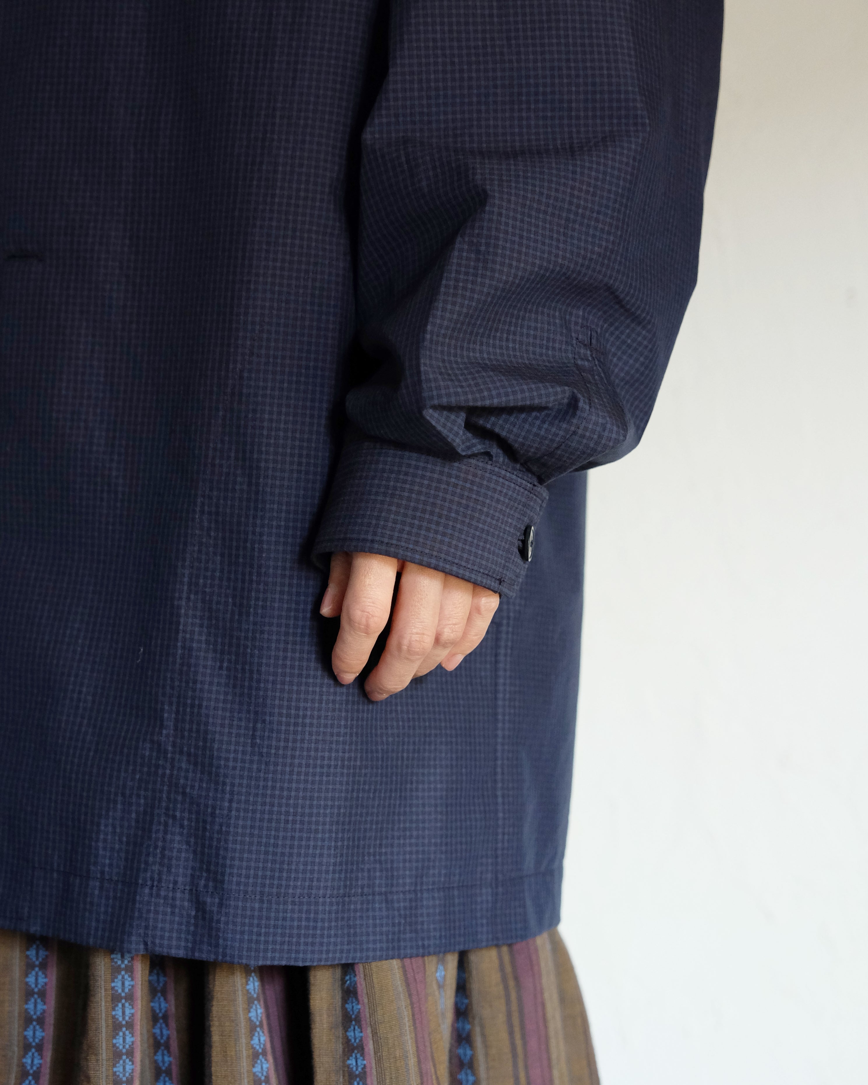 スプリングハーフコート(NAVY / BEIGE)