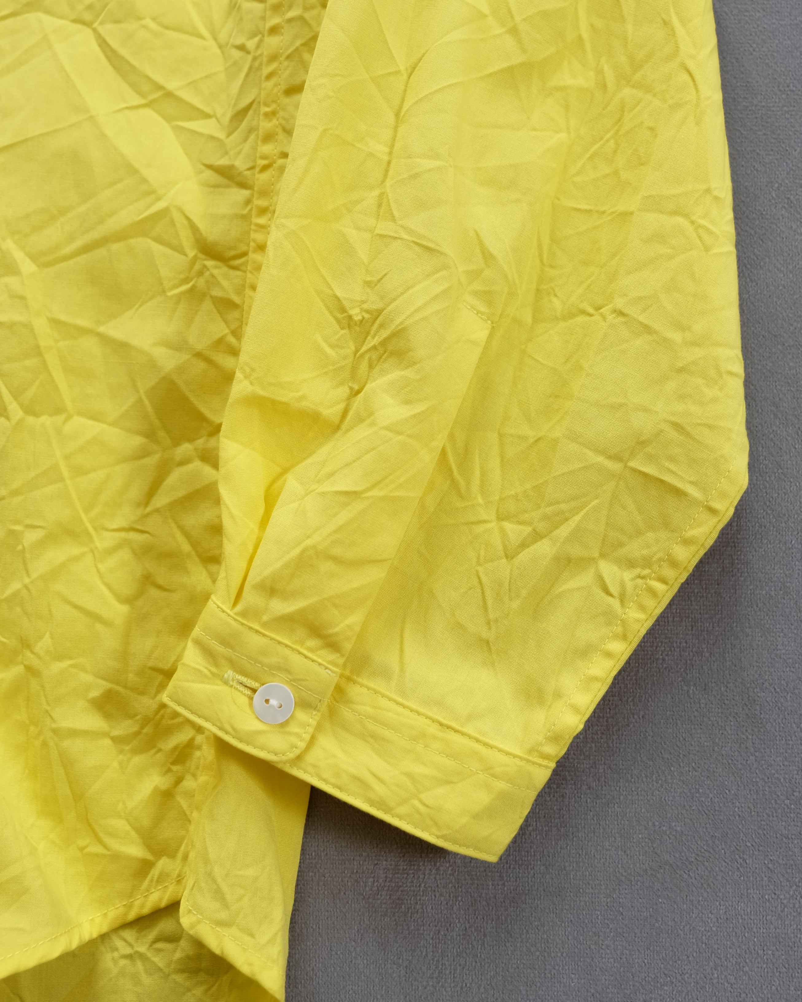C&S別注バンドカラー長袖シャツ Mサイズ(c&s Sunnydays lemon yellow)