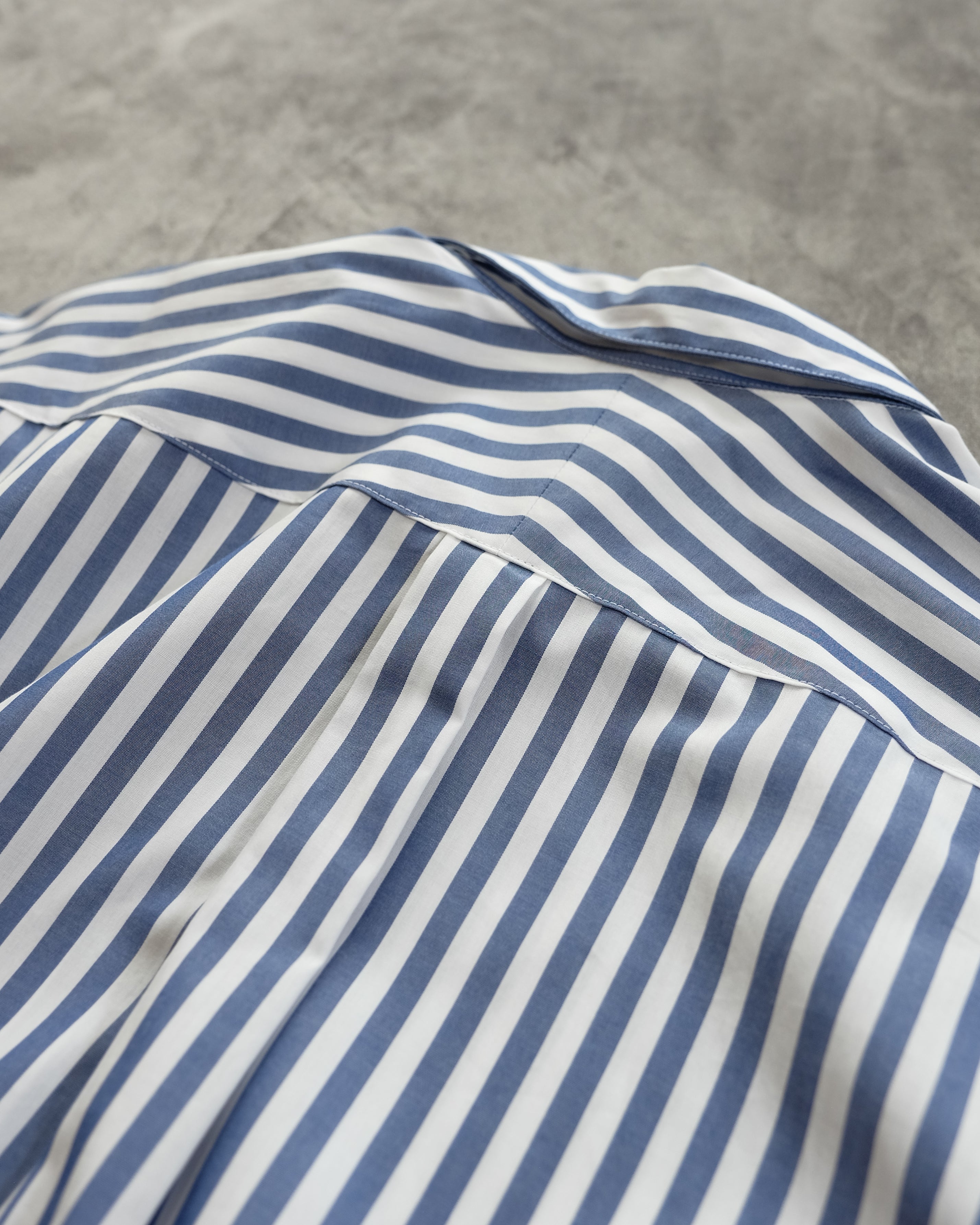 C&S別注ショートカラー長袖シャツ Mサイズ(c&s 100/2 Stripe)