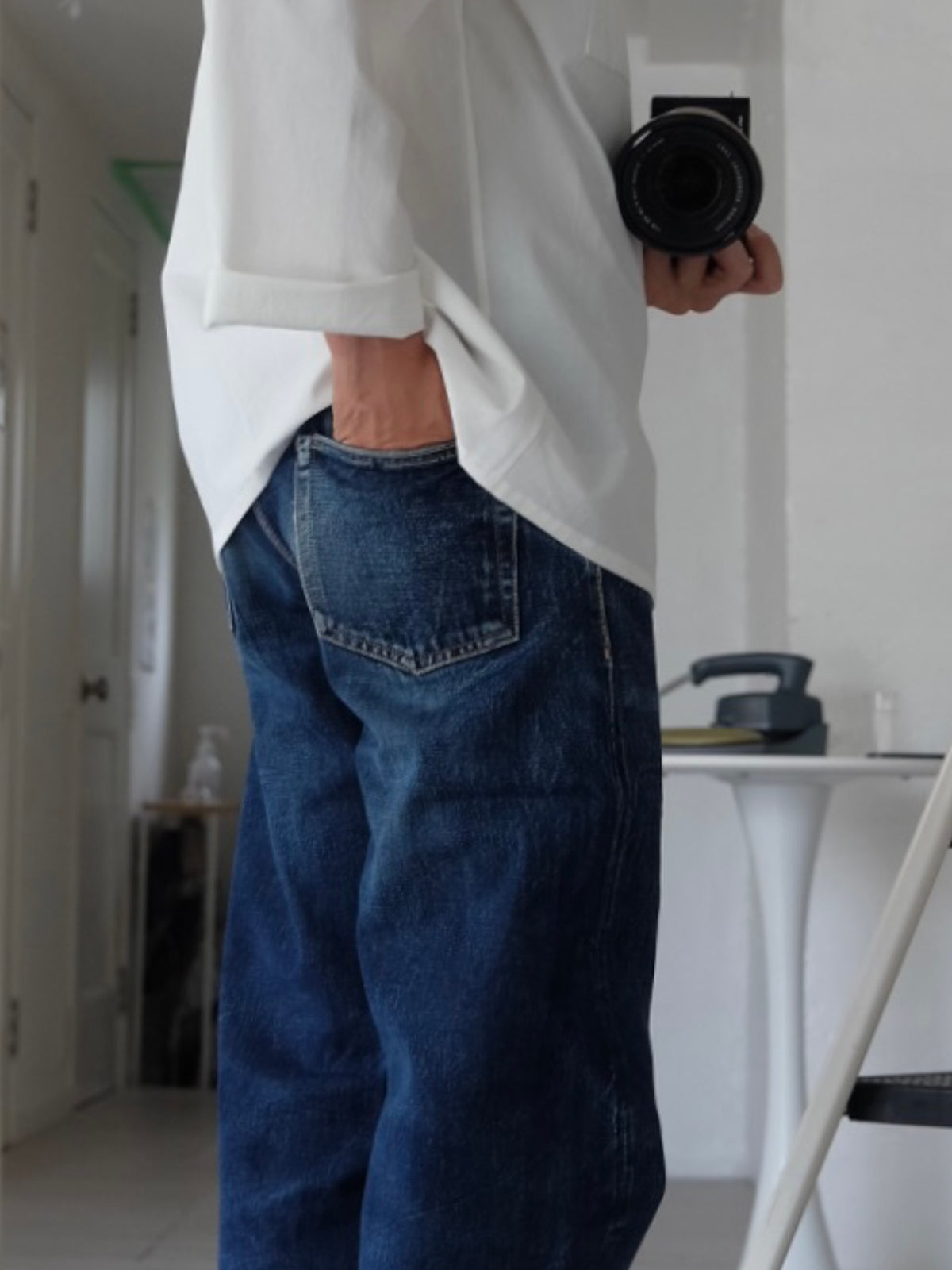 スタンダードシャツ(OFF WHITE / BLACK)