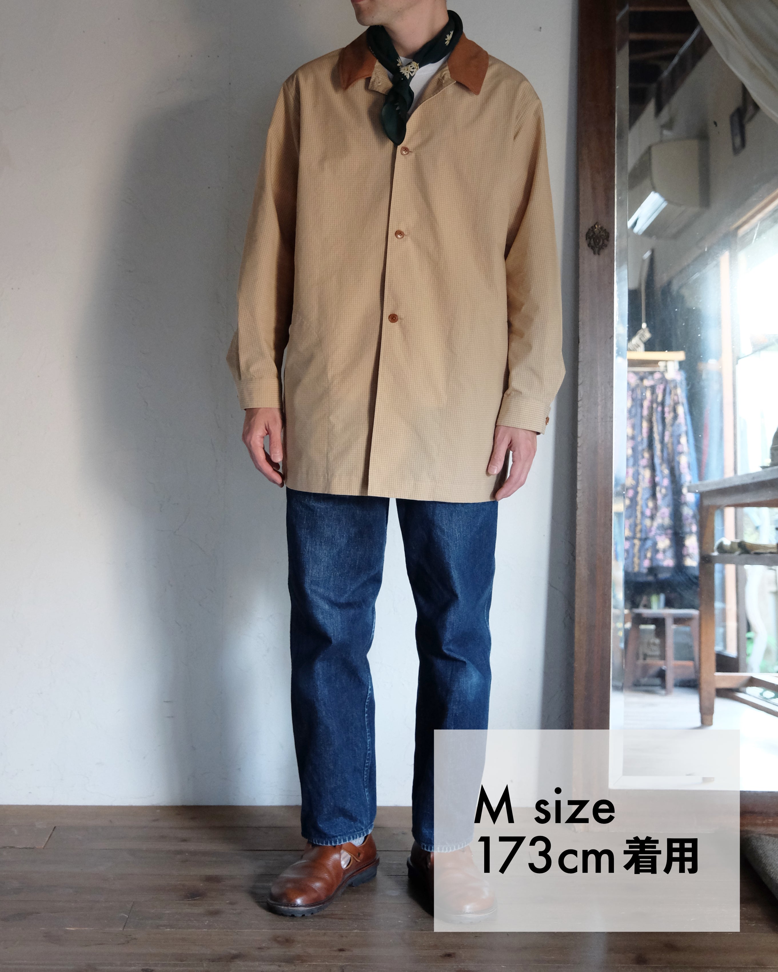 スプリングハーフコート（NAVY / BEIGE）