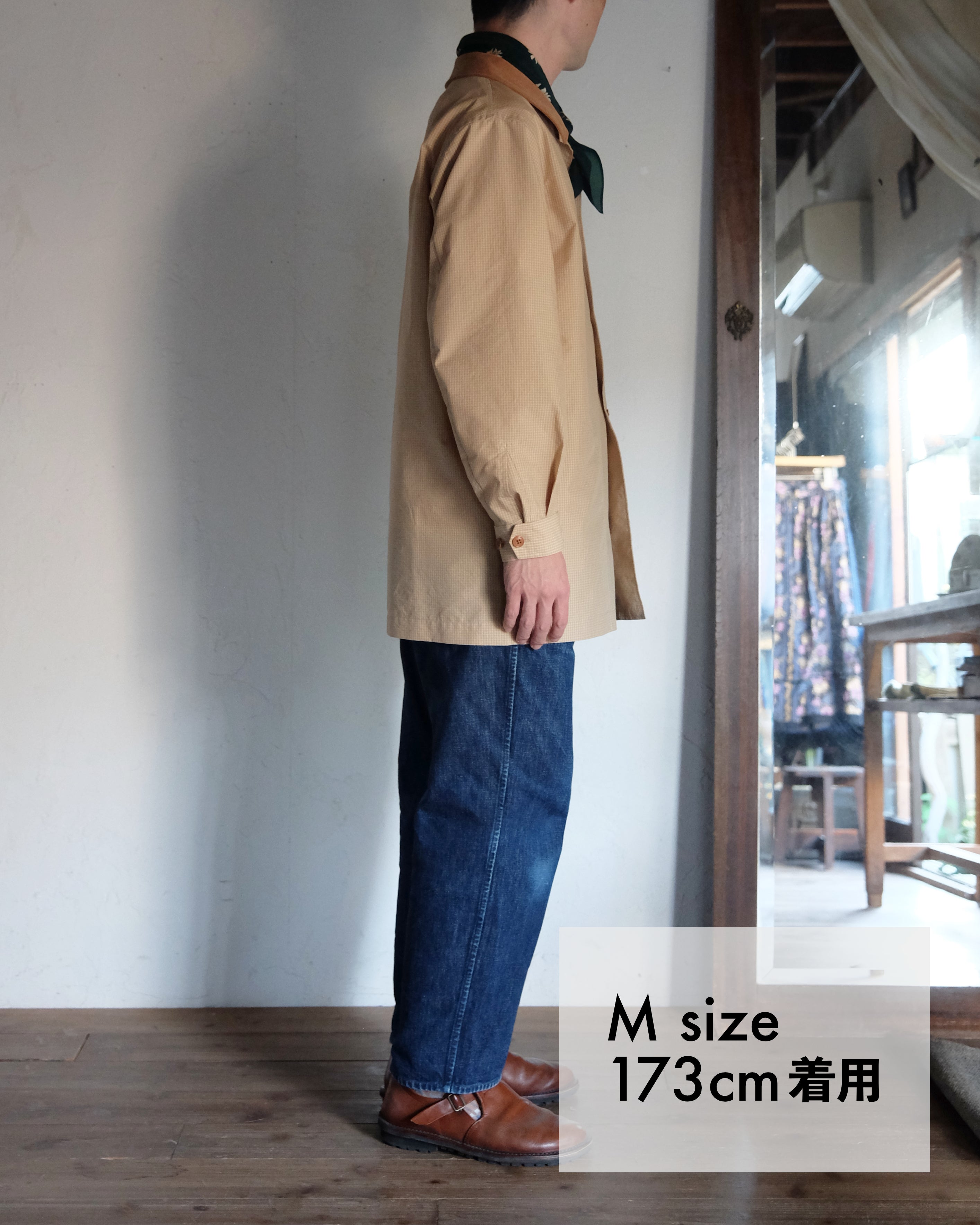 スプリングハーフコート（NAVY / BEIGE）