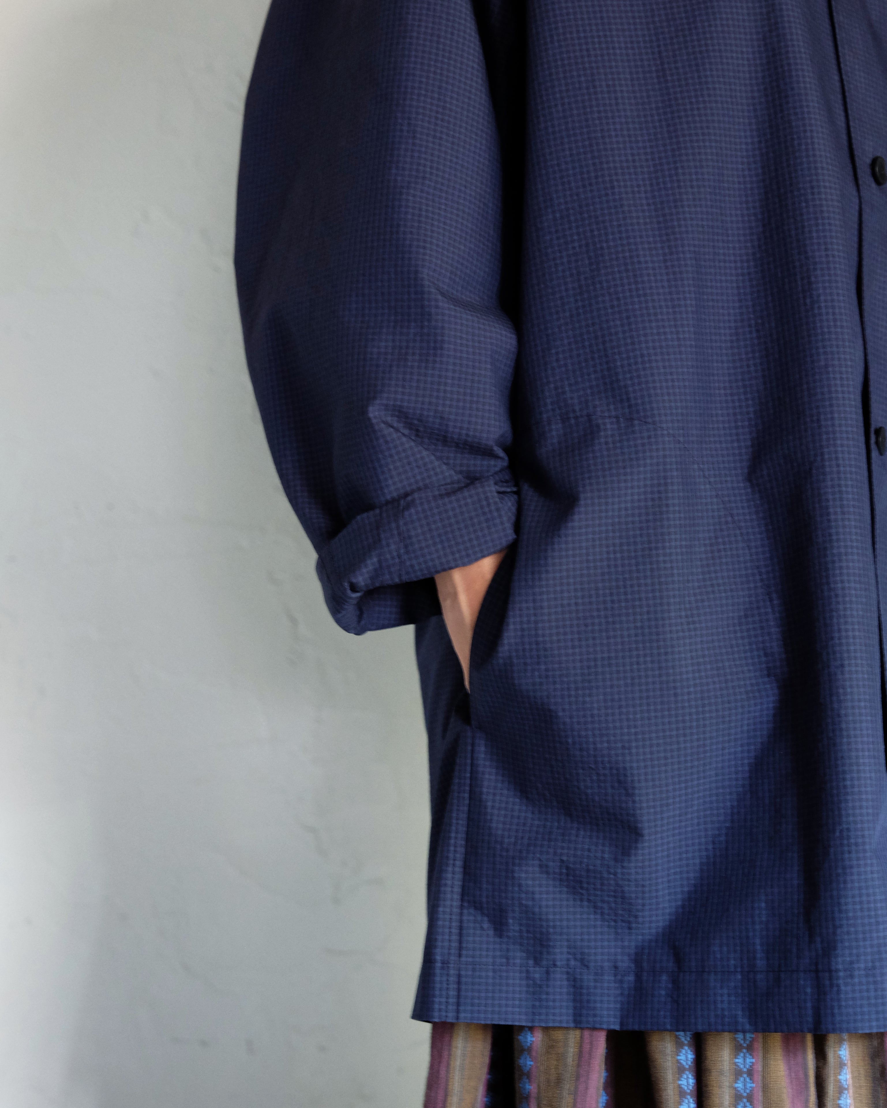 スプリングハーフコート（NAVY / BEIGE）