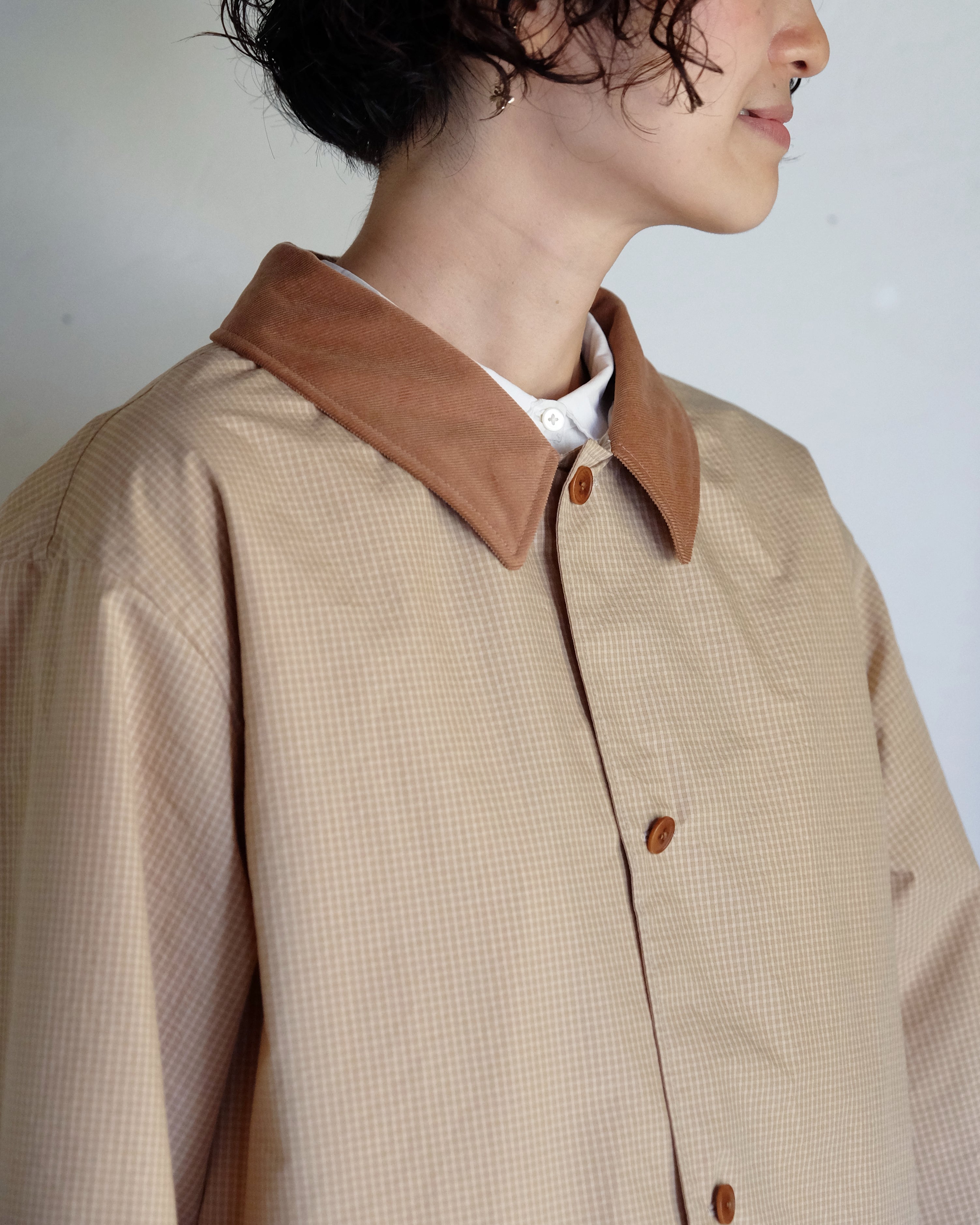 スプリングハーフコート（NAVY / BEIGE）