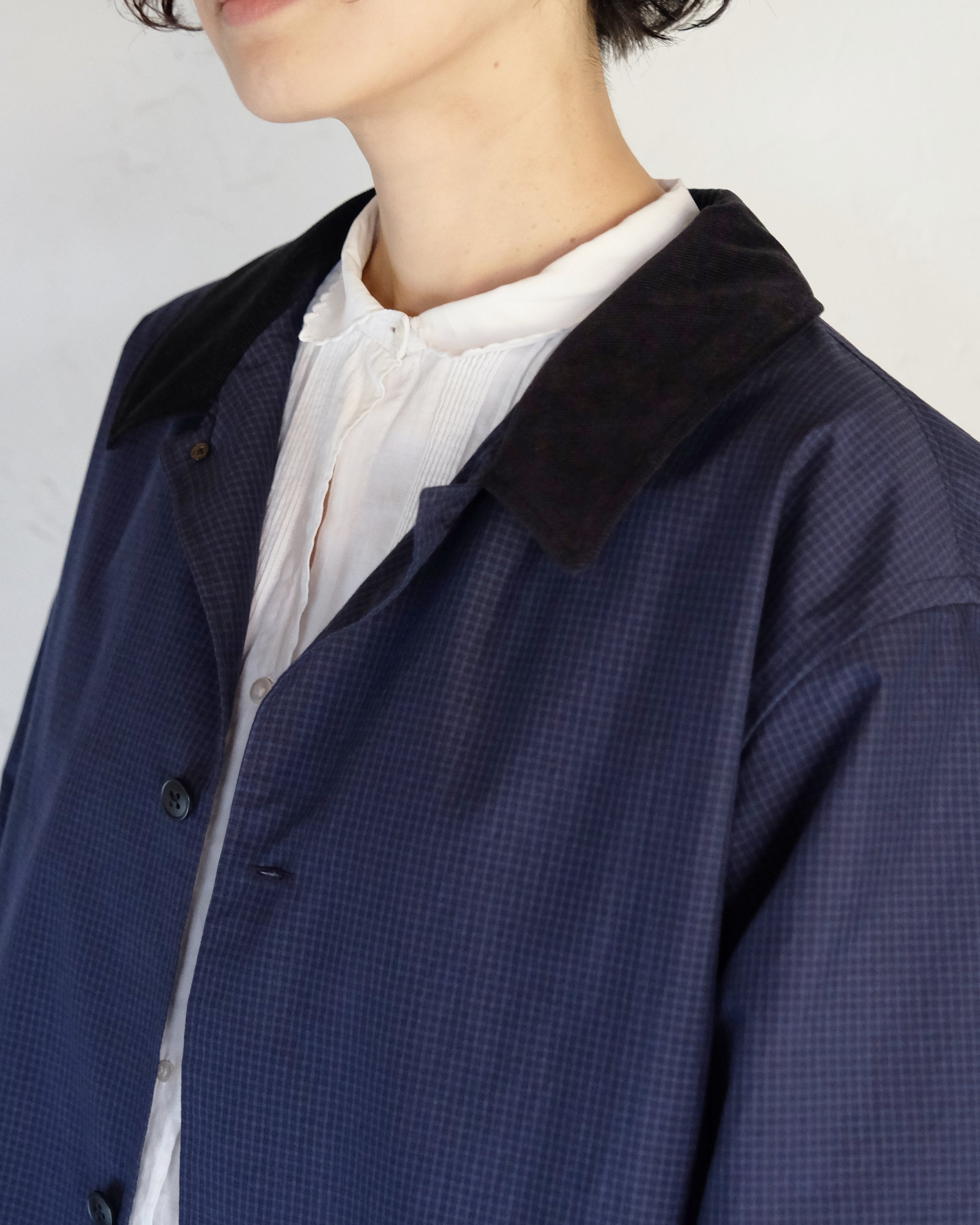 スプリングハーフコート（NAVY / BEIGE）