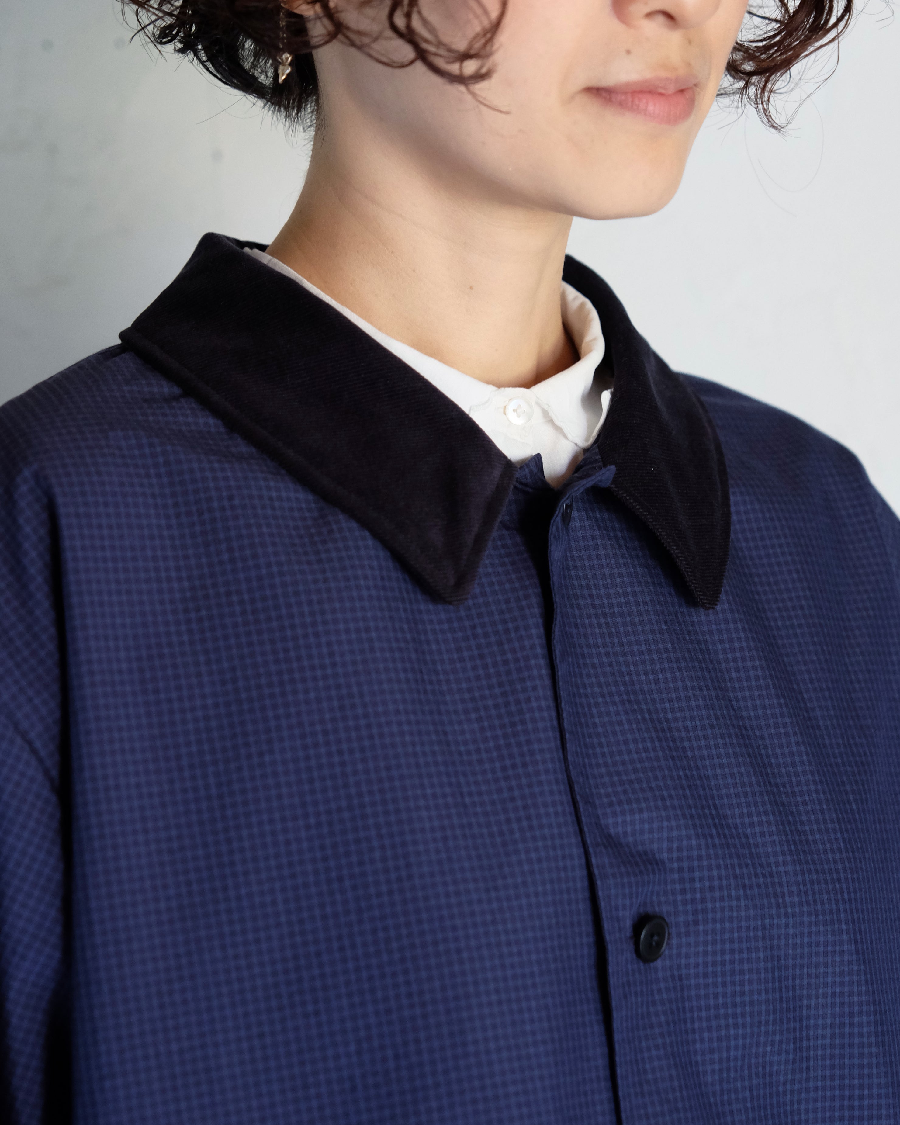 スプリングハーフコート（NAVY / BEIGE）